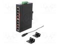 Switch Ethernet; unmanaged; Number of ports: 8; 12÷48VDC; RJ45 ANTAIRA LNX-800A-E