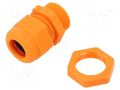 Cable gland; with metric thread; M20; 1.5; IP68; polyamide; orange OBO BETTERMANN OBO-7205660