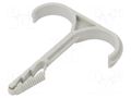 Holder; Cable P-clips,for braids,protective tubes; light grey OBO BETTERMANN OBO-2197863