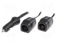 Cigarette lighter socket extension cord; Sup.volt: 7÷12VDC SCI A13-75A30A2-A7Z