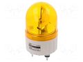 Signaller: lighting; rotating light; amber; S80; 24VDC; IP44; 310mA QLIGHT S80R-24-A