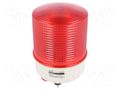 Signaller: lighting; continuous light,blinking light; red; S125 QLIGHT S125L-24-R