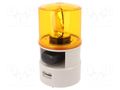 Signaller: lighting-sound; 24VDC; siren,rotating light; amber QLIGHT S125D-WS-24-A