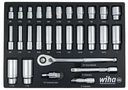 SOCKET SET, 1/2IN DRIVE, FOAM TRAY, 29PC 33896