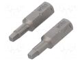 Screwdriver bit; square; RB1; Overall len: 25mm; 2pcs; STANDARD WIHA WIHA.38658