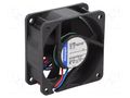 Fan: DC; axial; 12VDC; 60x60x25mm; 42m3/h; 41dBA; slide EBM-PAPST 612NGN