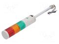 Signalling column; red/amber/green; LED; 24VDC; IP54; QTG60; ABS QLIGHT QTG60LFBZ324RAG