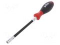 Screwdriver; with flexible shaft; 6-angles socket; HEX 7mm WIHA WIHA.01438