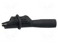 Crocodile clip; 10A; 1kV; black; Grip capac: max.8.9mm MUELLER ELECTRIC BU-126-0