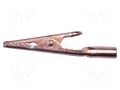Crocodile clip; 10A; Grip capac: max.7.9mm; Socket size: 4mm MUELLER ELECTRIC BU-60C