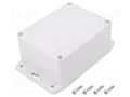 Enclosure: multipurpose; X: 90mm; Y: 115mm; Z: 55mm; polycarbonate GAINTA G212MF-IP67