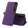 Eco Leather View Case elegant bookcase type case with kickstand for Samsung Galaxy A72 4G purple, Hurtel 9111201926899 9111201926899