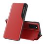 Eco Leather View Case elegant bookcase type case with kickstand for Samsung Galaxy A72 4G red, Hurtel 9111201926905 9111201926905