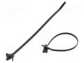 Cable tie; with fixing lugs; L: 198mm; W: 4.8mm; black; polyamide PANDUIT PLWP2S-D0