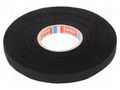 Tape: textile; W: 9mm; L: 25m; Thk: 0.3mm; Automotive; black; 150°C TESA TESA-51006-09/25