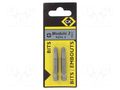 Screwdriver bit; PlusMinus PZ-type; SL/PZ2; Overall len: 60mm C.K CK-T4545-2