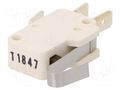 Microswitch SNAP ACTION; 10A/400VAC; SPDT; Rcont max: 100mΩ; 1006 Marquardt 1006.1801