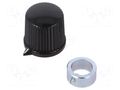 Knob; with pointer; thermoplastic; Øshaft: 6mm; Ø20.7x19.7mm OKW A1312560