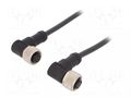 Cable: for sensors/automation; PIN: 8; with metal nut; plug; 30V AMPHENOL LTW M12A08FR12AFRSB001