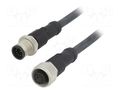 Cable: for sensors/automation; PIN: 10; with metal nut; plug; 30V AMPHENOL LTW M12A10ML12AFLSB001