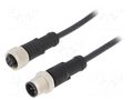 Cable: for sensors/automation; PIN: 5; with metal nut; plug; 60V AMPHENOL LTW M12A05ML12AFLSB001