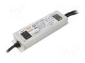 Power supply: switching; LED; 134.4W; 107÷192VDC; 700mA; IP67; 90% MEAN WELL ELG-150-C700BE