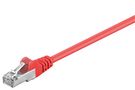 CAT 5e Patch Cable, SF/UTP, red, 3 m - copper-clad aluminium wire (CCA) 68034