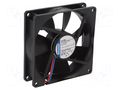 Fan: DC; axial; 12VDC; 92x92x25mm; 94m3/h; 36dBA; slide; 3000rpm EBM-PAPST 3412NGH