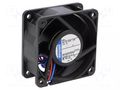 Fan: DC; axial; 24VDC; 60x60x25mm; 21m3/h; 20dBA; ball; 3200rpm EBM-PAPST 624L