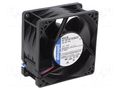 Fan: DC; axial; 48VDC; 80x80x38mm; 131m3/h; 55dBA; ball; 8400rpm EBM-PAPST 8218JN