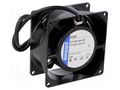 Fan: AC; axial; 115VAC; 80x80x38mm; 61m3/h; 35dBA; ball; 3300rpm EBM-PAPST 8506N