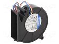 Fan: DC; blower; 12VDC; 75x75x27mm; 28m3/h; 51dBA; ball; 4400rpm EBM-PAPST RL48-19/12/2