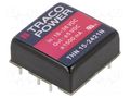 Converter: DC/DC; 15W; Uin: 18÷36VDC; Uout: 5VDC; Uout2: -5VDC; 1"x1" TRACO POWER THN15-2421N