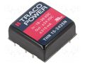 Converter: DC/DC; 15W; Uin: 18÷36VDC; Uout: 24VDC; Uout2: -24VDC TRACO POWER THN15-2425N