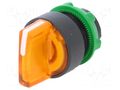 Switch: rotary; 22mm; Stabl.pos: 2; orange; LED; IP66; prominent SCHNEIDER ELECTRIC ZB5AK1253