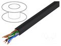 Wire; BiTLAN,U/UTP; 4x2x24AWG; 5e; wire; Cu; PE; black; 6.2mm BITNER BITNER-TI0012