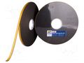 Tape: fixing; W: 12mm; L: 25m; Thk: 3mm; double-sided; anthracite HPX HPX-MDS3MM-1225AN
