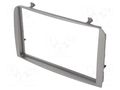 Radio frame; Alfa Romeo; 2 DIN; silver 4CARMEDIA RAM-40.185.4