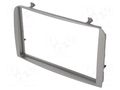 Radio frame; Alfa Romeo; 2 DIN; silver 4CARMEDIA RAM-40.185.4