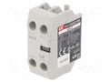 Auxiliary contacts; Leads: screw terminals; front; -5÷60°C; IP20 LS ELECTRIC UA-2-2B