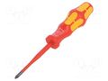 Screwdriver; insulated,slim; Phillips; PH1; Blade length: 80mm WERA WERA.05006450001