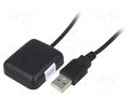 Module: GPS/QZSS; ±2m; GPS; -161dBm; 4.75÷5.5VDC; 9.6kbps; 4Hz; USB YIC GU-902MGG-USB