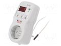 Module: regulator; digital; temperature; Temp: -10÷45°C; IP30; 16A NOVATEK ELECTRO TR-12-2