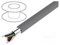 Wire; Alpha Essential C&C; 3x2x24AWG; shielded,Al-PET foil; PVC ALPHA WIRE 5473C-SL001
