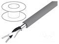 Wire; Alpha Essential C&C; 2x18AWG; shielded,Al-PET foil; PVC ALPHA WIRE 2421C-SL001