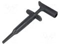 Clip-on probe; hook type; 15A; 1kVDC; black; 116.84mm MUELLER ELECTRIC BU-20431-0