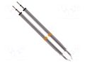 Tip; bent chisel; 1.78mm; 350÷398°C; for hot tweezers; 2pcs. THERMALTRONICS K70TZ018