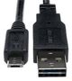 USB CABLE, 2.0 TYPE A-MICRO B PLUG, 6" UR050-06N