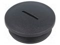 Stopper; M40; 1.5; IP54; polyamide; black; V-N-FS; Thread: metric HUMMEL HUMMEL-1251400150