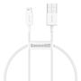 Baseus Superior USB - Lightning cable 2.4A 0.25 m White (CALYS-02), Baseus 6953156205390 6953156205390